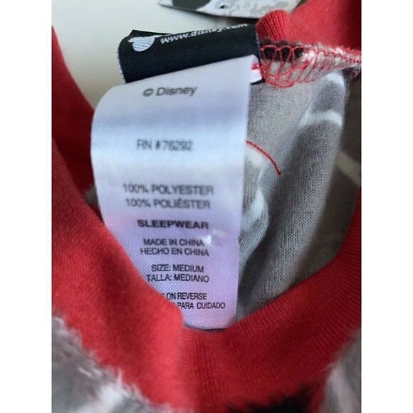 Disney Mickey Mouse 2pc Lounger Pajamas Set Sleepwear Soft Cozy Women’s Sz M NWT - Picture 7 of 9